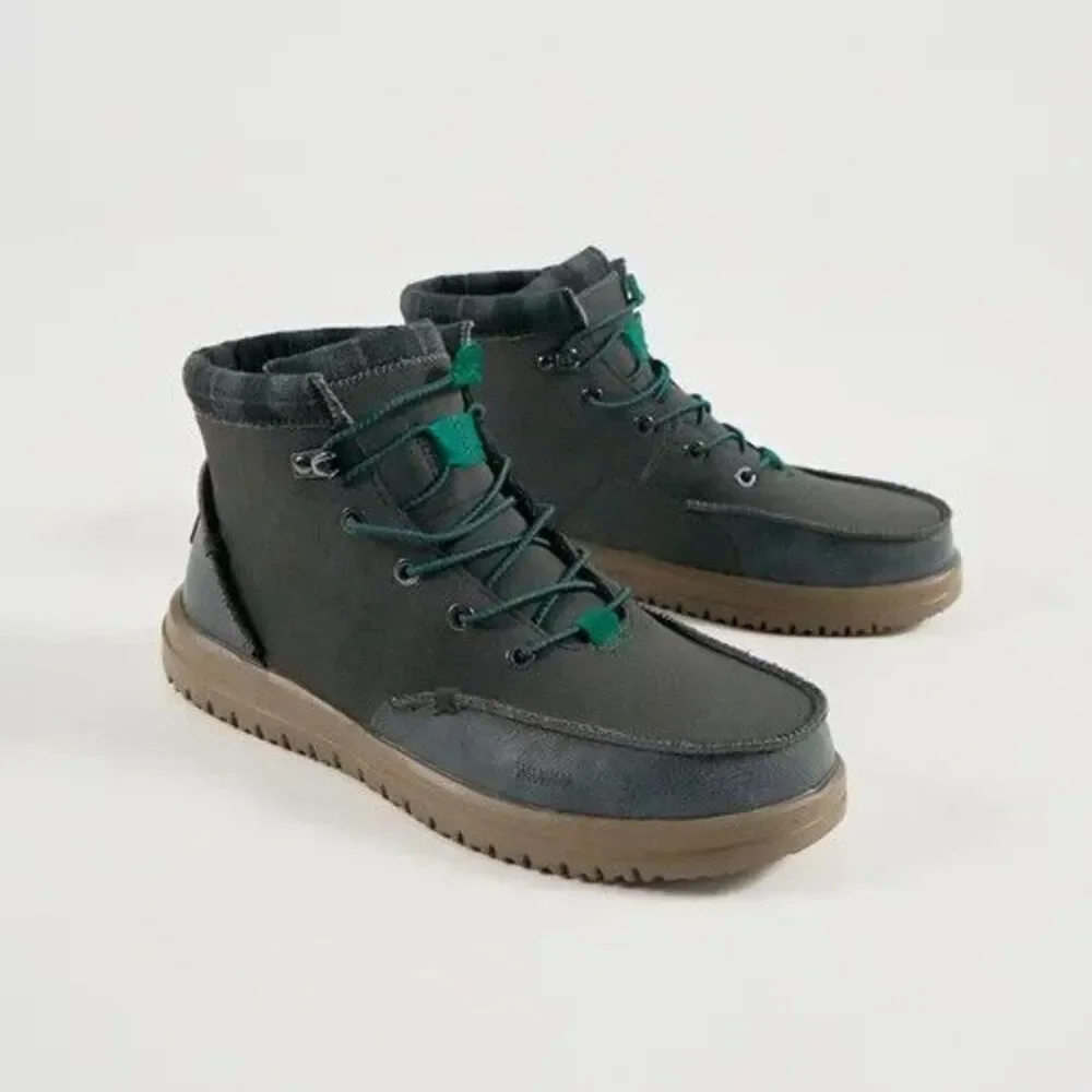 Hey Dude Men's Bradley Classic Chukka Style Boots Size 15 Shoes Charcoal Gray